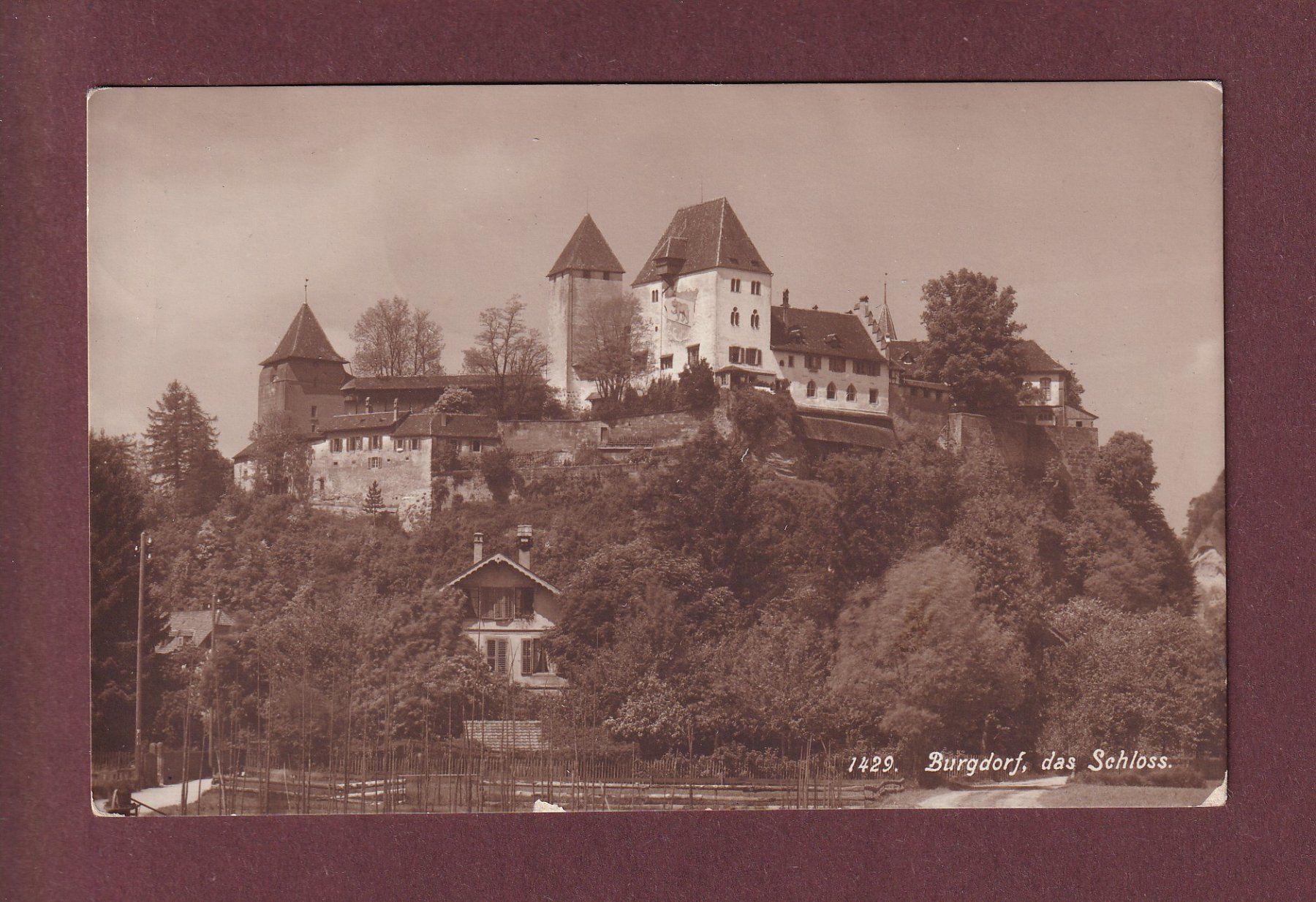 Cartoline postali: BURGDORF - Schloss - 1914 – Usato da Pully venduto da nicecards