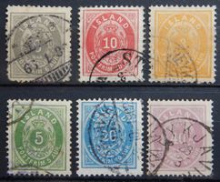 Island ex. Kat. 7-15 gest. 1876/82 Kat. 132 Euro