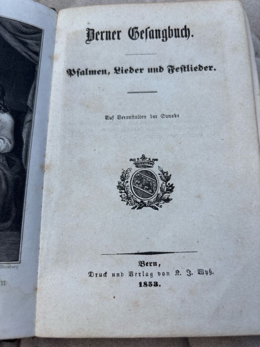Bücher: Berner Gesangbuch Psalmen Lieder Festlieder 1853 – Gebraucht aus Schöftland von Astika 2