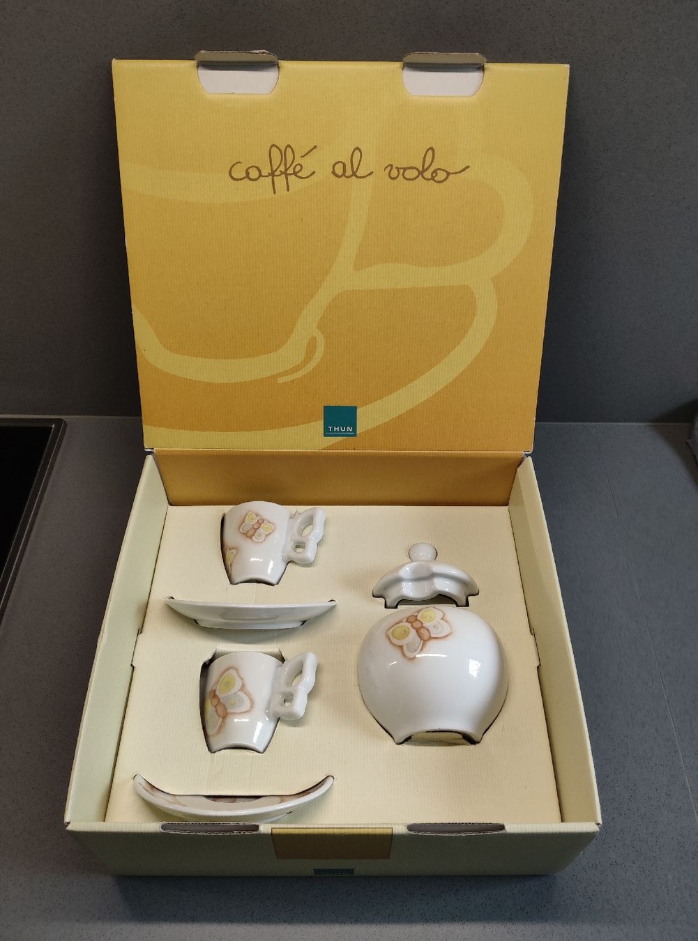 Tazze: DESIGN Espresso - Set von THUN/ **NEU – Nuovo e nell'imballaggio originale da Minusio venduto da Todesca 1