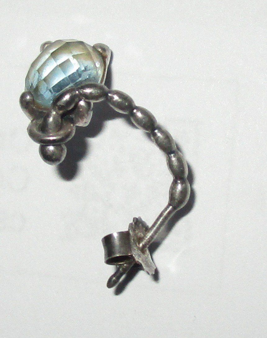 Boucles d'oreille: alte Ohrhänger mit hellblauem Stein – D'occasion à Wädenswil par Freizeitspass11 1