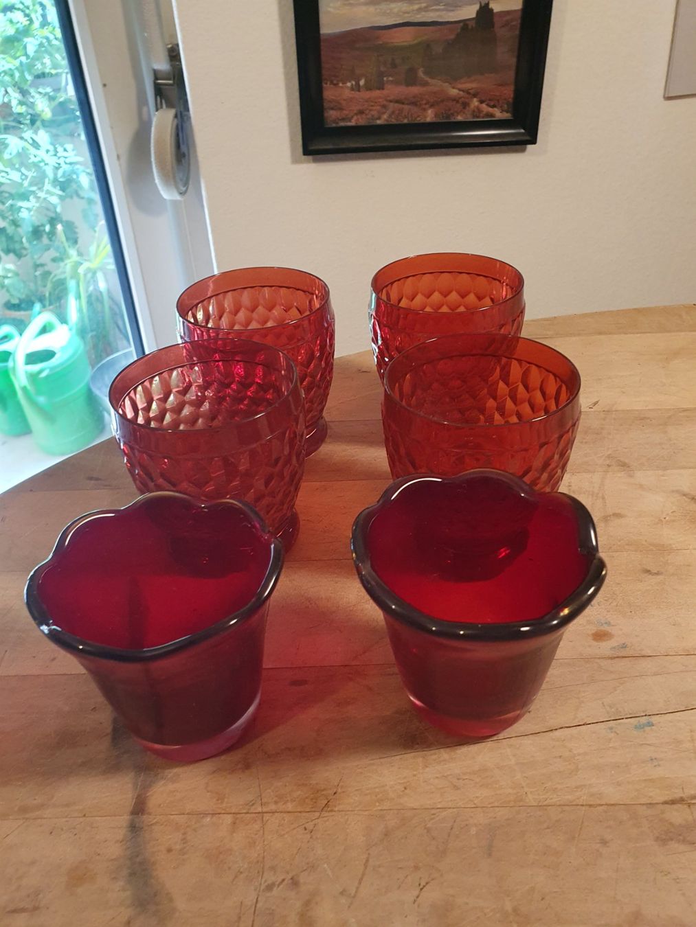 Portacandele: 6 Stk Windlichter rot – Usato da Zürich venduto da loosebone 3