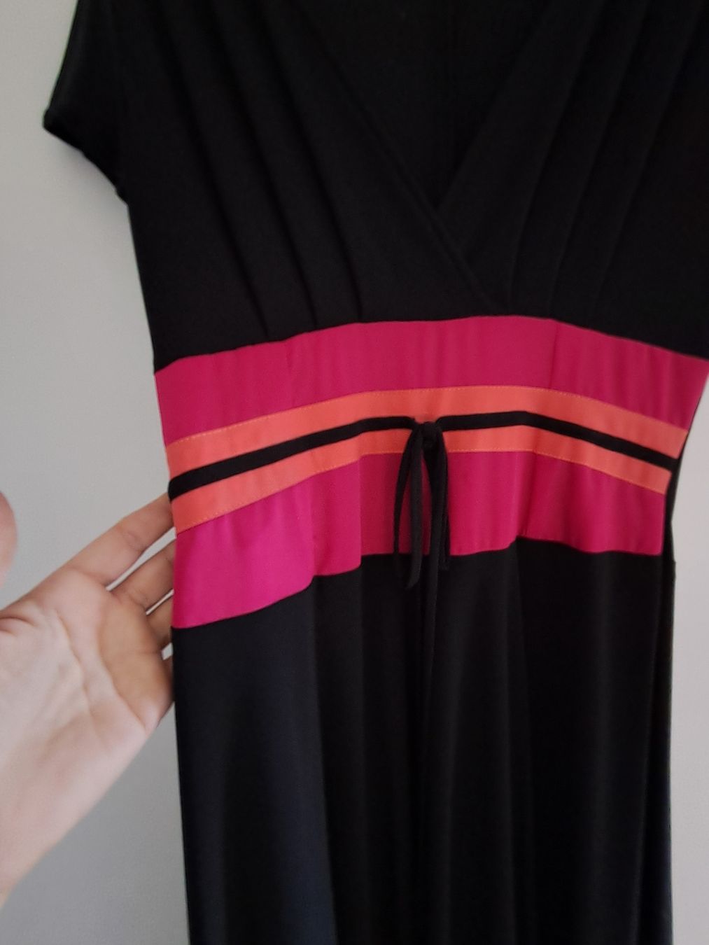 Vestiti: Romyda Keth Robe noire rayures roses orange taille M  – Nuovo (secondo la descrizione) da Aubonne venduto da erinrose 1