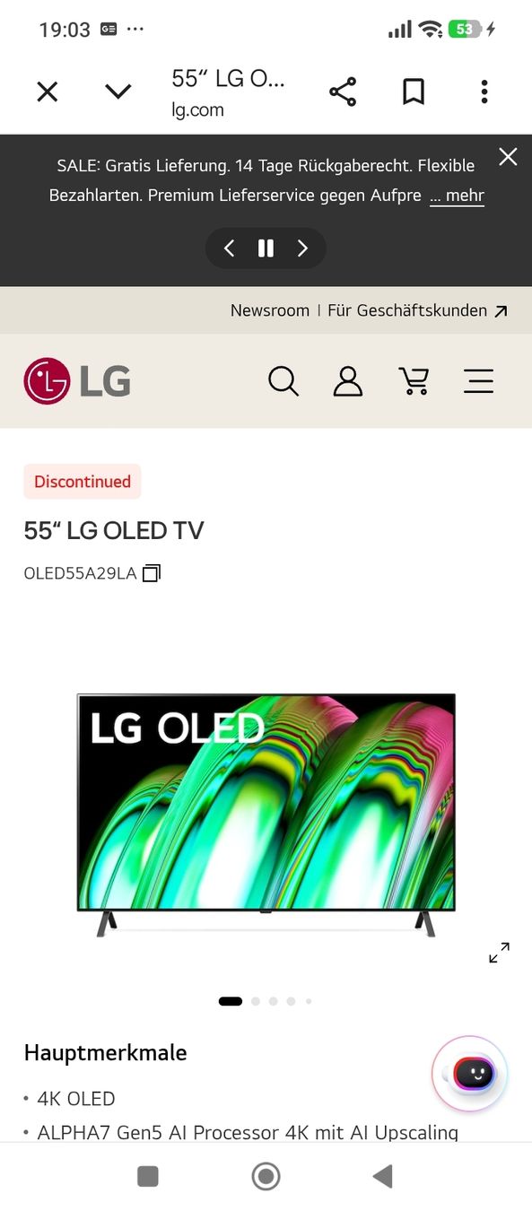 LG Televisori: LG OLED TV 55" / 139 cm – Nuovo (secondo la descrizione) da Kreuzlingen venduto da matze011