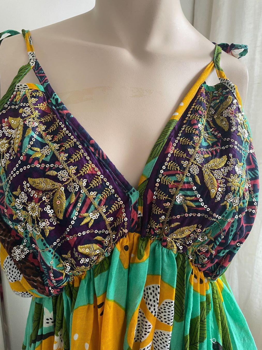 Kleider: Wunderschönes Maxi-Kleid Boho/Positano-Stil, Neu – Neu (gemäss Beschreibung) aus Zürich von Caracol1998 2