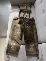 Lederhosen Herren 46/M braun mit Trägern gebrauchter Zustand
