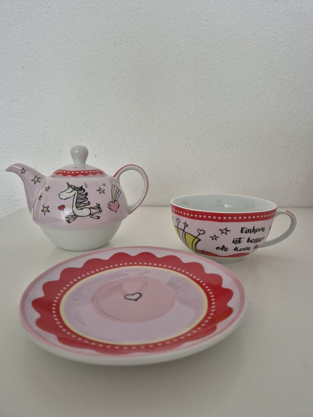 Set di piatti: Einhorn Teeset – Nuovo (secondo la descrizione) da Zug venduto da fransunray