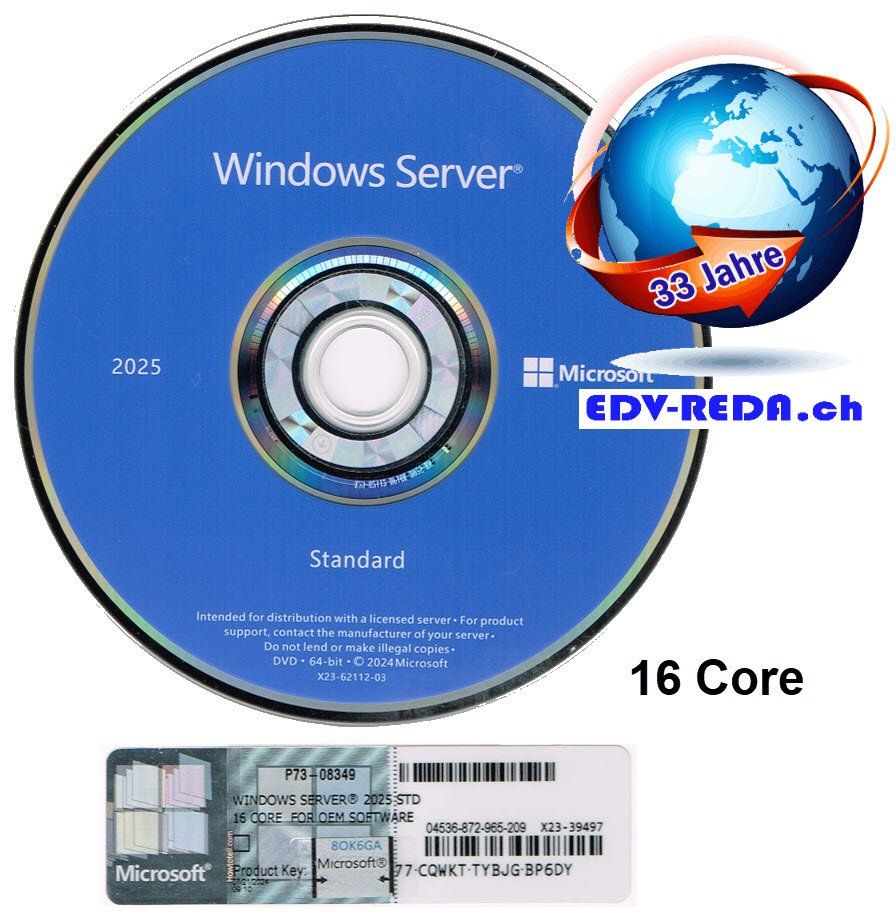 Microsoft Software: Windows Server 2025 Standard 16 Core – Nuovo (secondo la descrizione) da Langenthal venduto da Reda