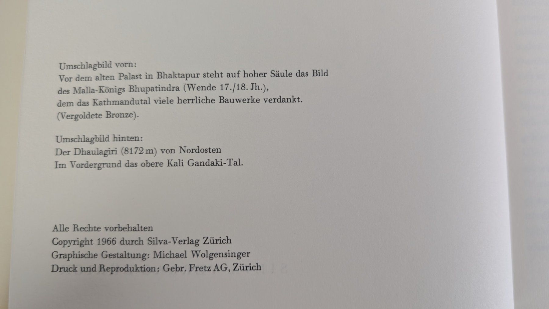 Libri: Nepal Bildband, Silva 1966 – Usato da Zürich venduto da axolottchen 7