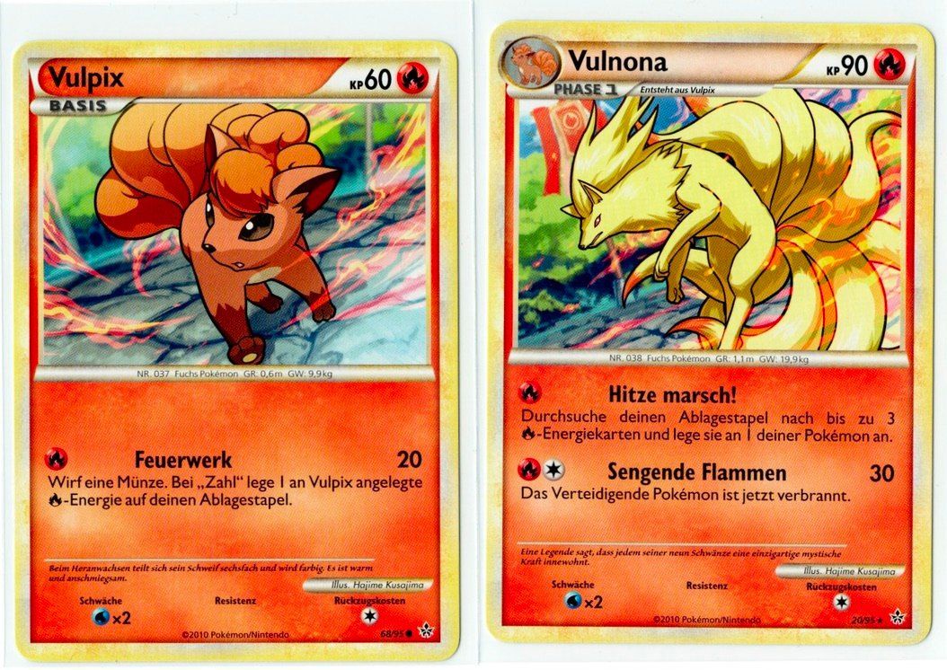 Pokémon Carte collezionabili: Vulpix 68 & Vulnona 20 – Usato da Zürich venduto da PACE79