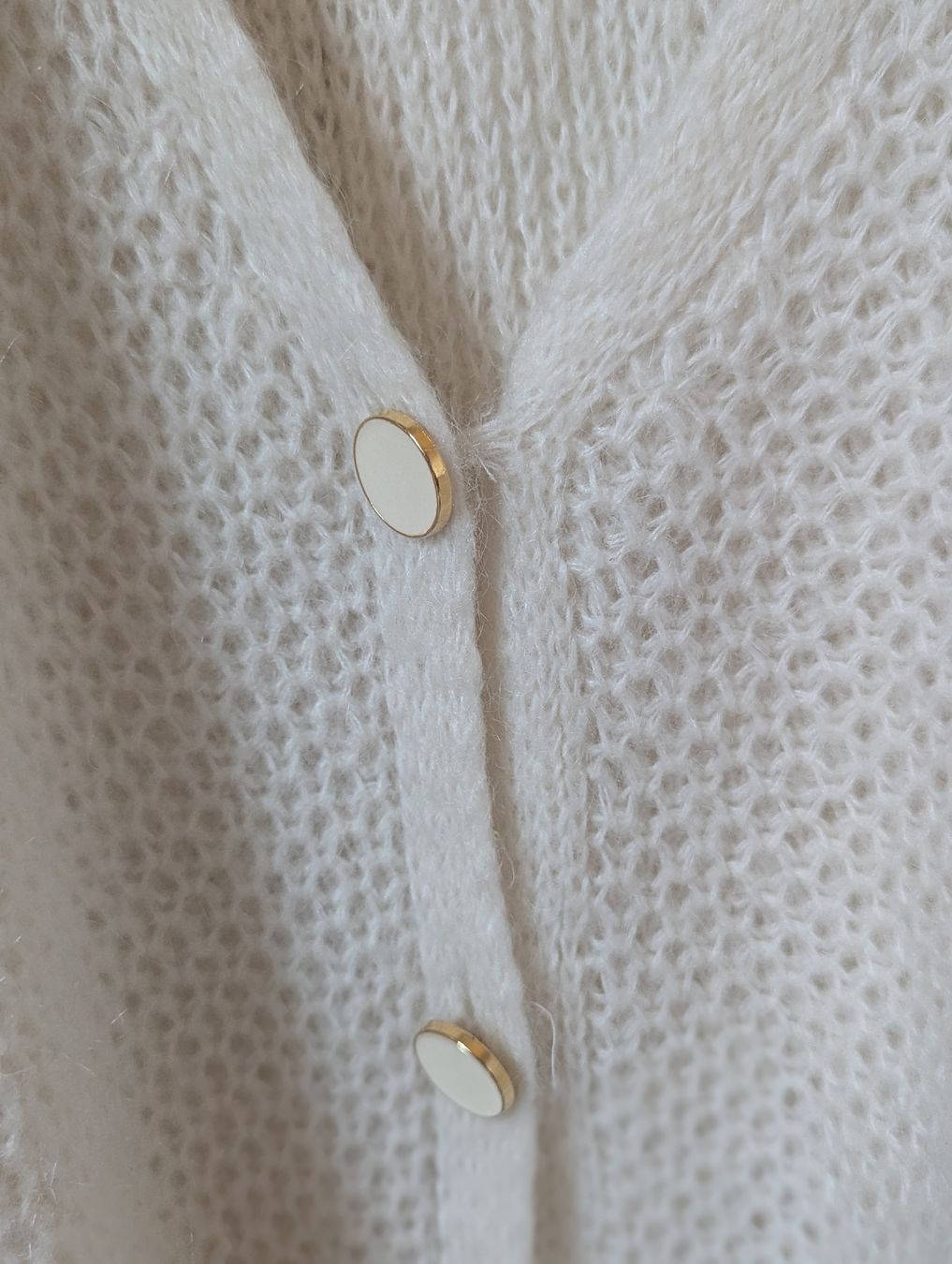 Giacche: Studio Parisien Cardigan, Size 1/S, warm & white – Usato da Schlieren venduto da maseam 3