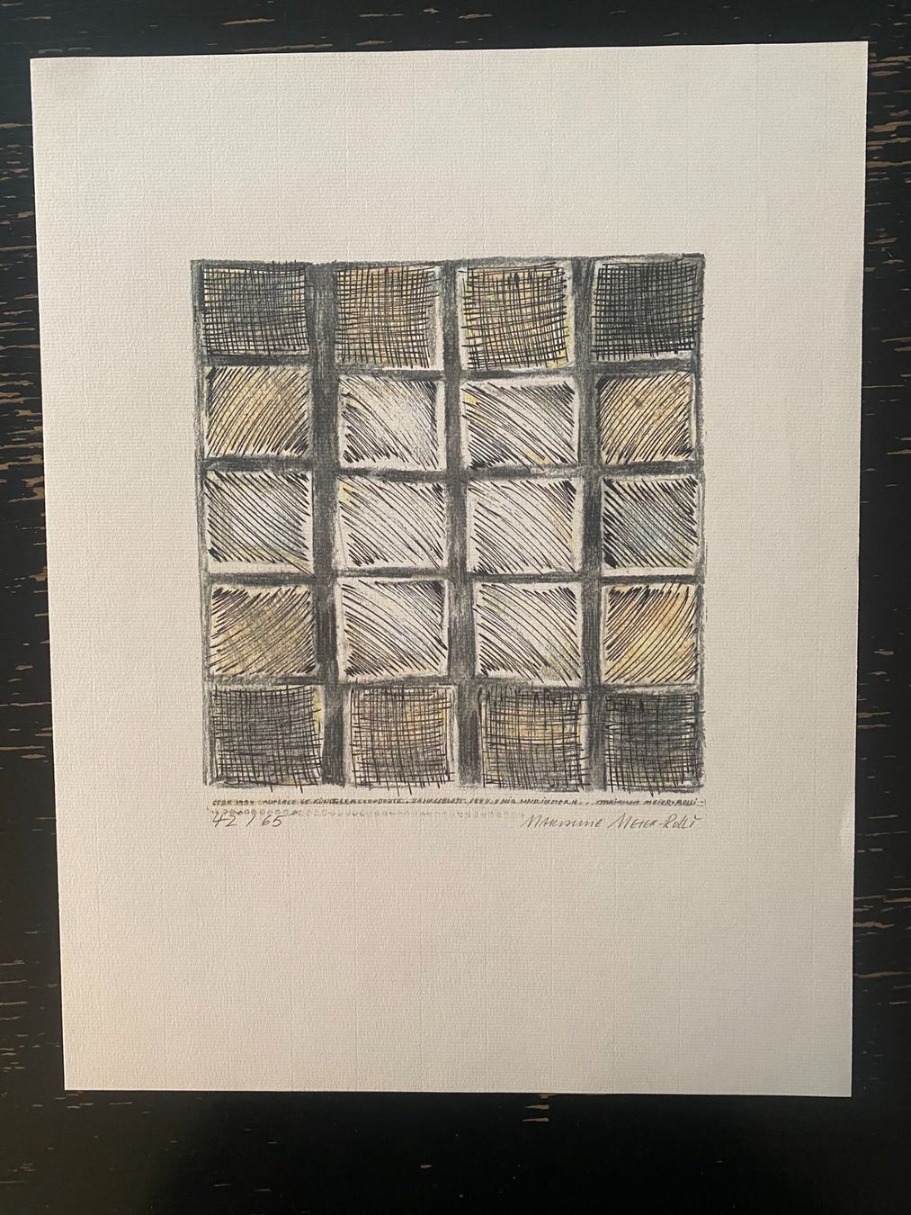 Grafica & Litografie: Originalgrafik - Marianne Meier-Rolli – Usato da Zürich venduto da jesulin05