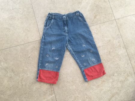 Coole Jeans Hose Gr. 128 mit PaisleyMuster für den Sommer!