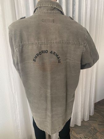 RARITÄT - spezielle/edle ARMANI Jeans-Jacke, grau, XL