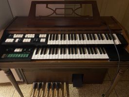Elektronische Orgel zwei Manuale Holzgehäuse gebraucht