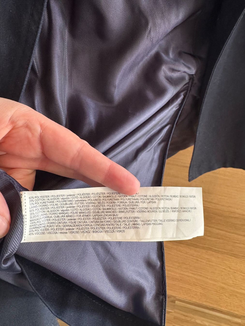 Mango Cappotti: MANGO DUNKELBLAUER TRENCHCOAT – Usato da Dübendorf venduto da gru_v8px 3