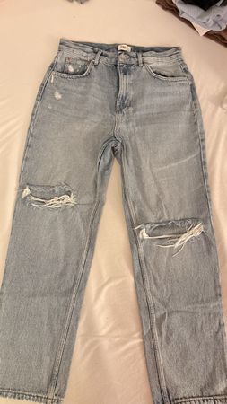 Only Blue Denim Jeans mit Rissen – Damen
