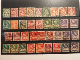 Alte Schweizer Briefmarken-Sammlung, Gestempelt Konvolut, ..