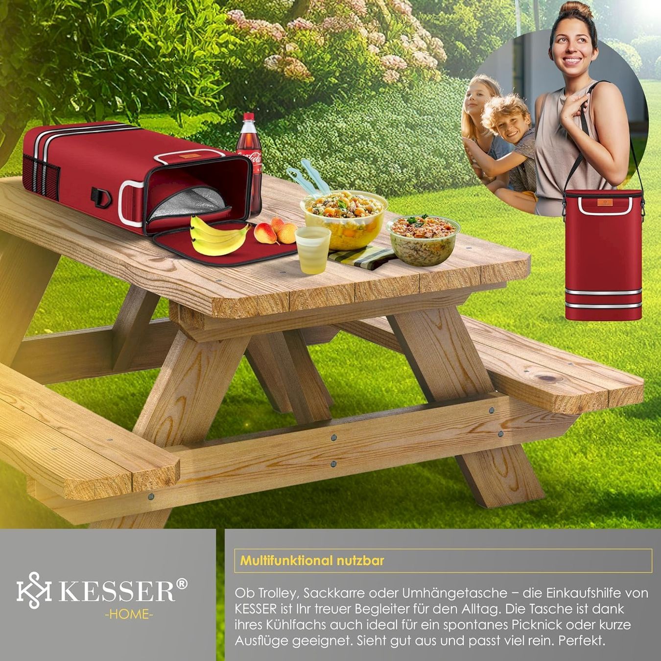Autres articles pour la maison: KESSER Einkaufstrolley 56L Bordeaux – Neuf avec emballage d'origine à Bottighofen par zaap 7