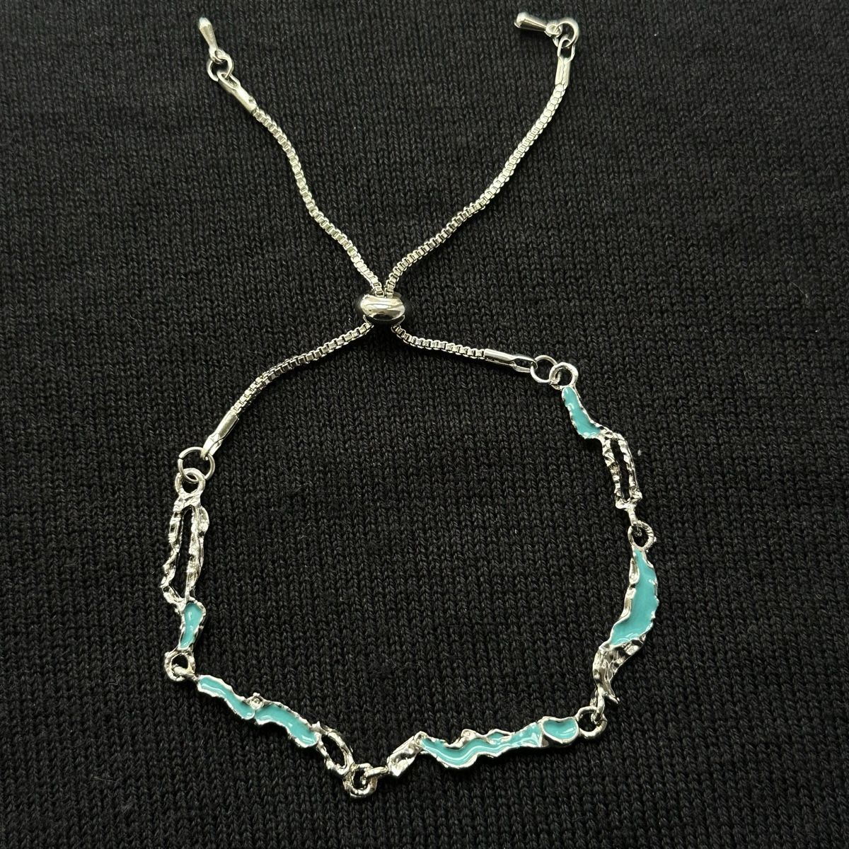 Bracciali & Braccialetti: Silberne Turquoise Edelstahl Armkette – Nuovo (secondo la descrizione) da Givisiez venduto da dor_xb9k