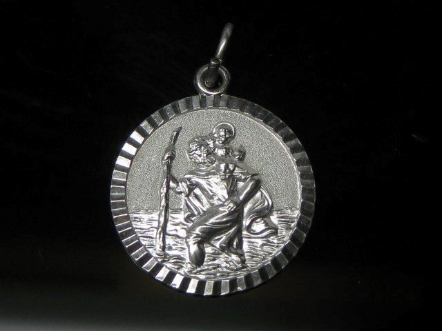 Anhänger Medaillen Christophorus 925 Silber