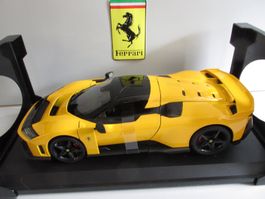 FERRARI F80 Yellow BURAGO 1:18 OVP Brand NEU ! ! !