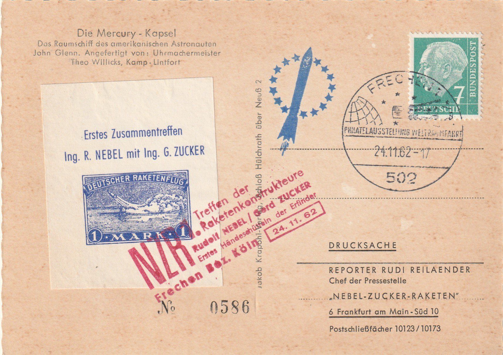 Tutti i francobolli: Deutschland Flugpost 1962 – Usato da Rorschacherberg venduto da fratovi2