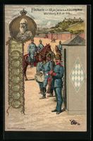 Litho Würzburg, Festkarte zum 100 jähr