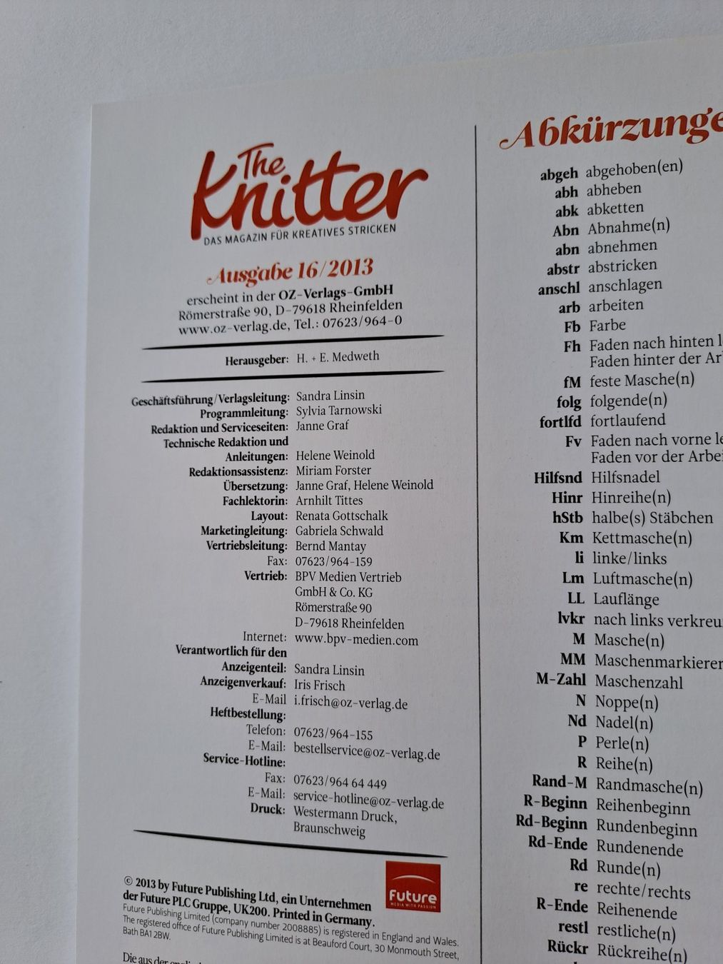 Riviste & Magazine: Strickheft The knitter Ausgabe 16 / 2013 Strickdesign – Usato da Glashütten venduto da Schwebefisch 5