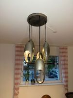Hängelampe 5-flammig mit Metallschalen