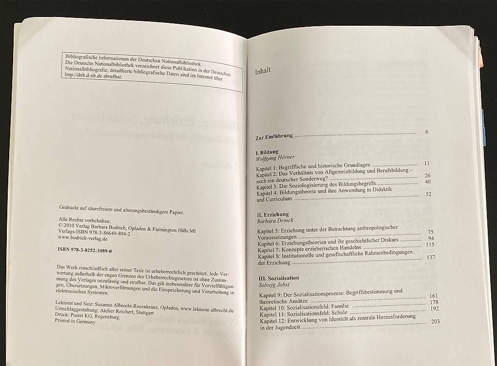 Livres: Bildung, Erziehung, Sozialisation – D'occasion à Buchs AG par tam_k2nj 2