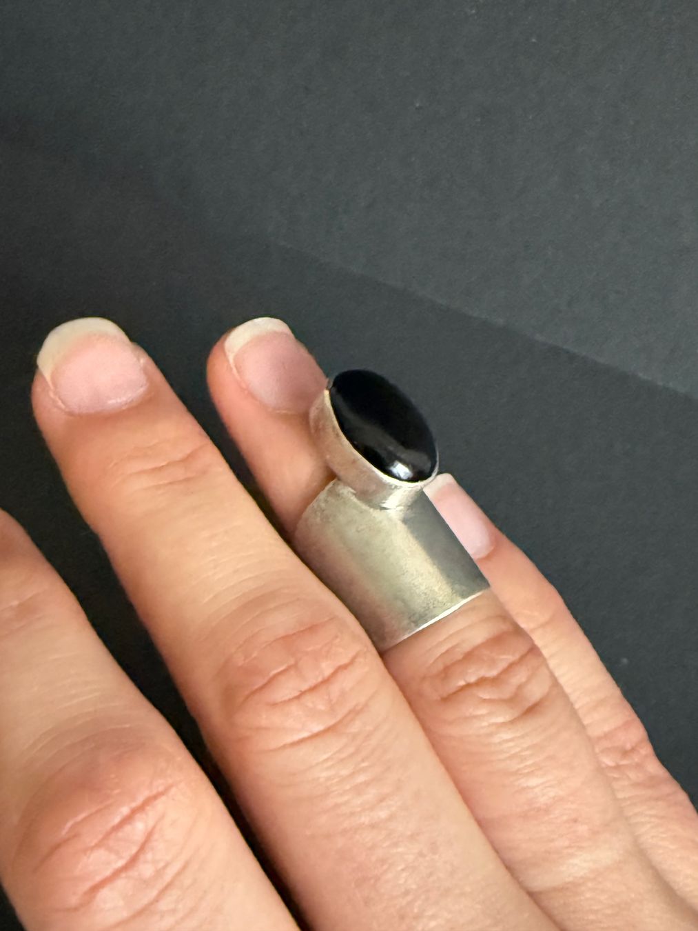Anelli: Spezieller Silber Ring mit Onyx 800 – Usato da Spiegel b. Bern venduto da Rogger72 4