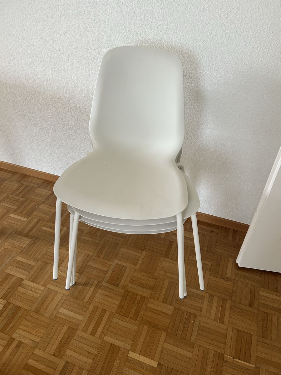 Ikea Sedie: 4 weisse Stühle – Usato da Andelfingen venduto da zim_ny7m
