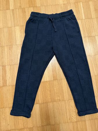 H&M Kinderhose kariert blau Gr. 110 