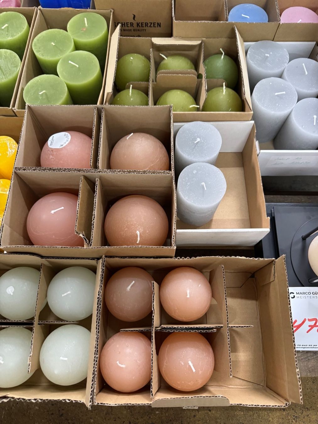 Kerzen: 478 Posten Raureifkerzen aus Liquidation – Gebraucht aus Derendingen von Meisterstuecke 3