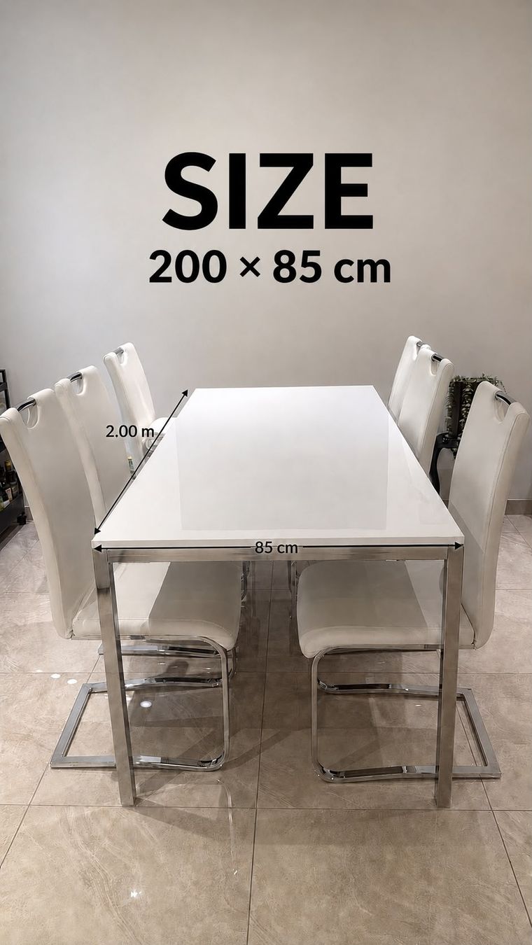 Set di tavolo e panche: 1 Tisch und 6 Stühle  – Usato da Zürich venduto da isaacM
