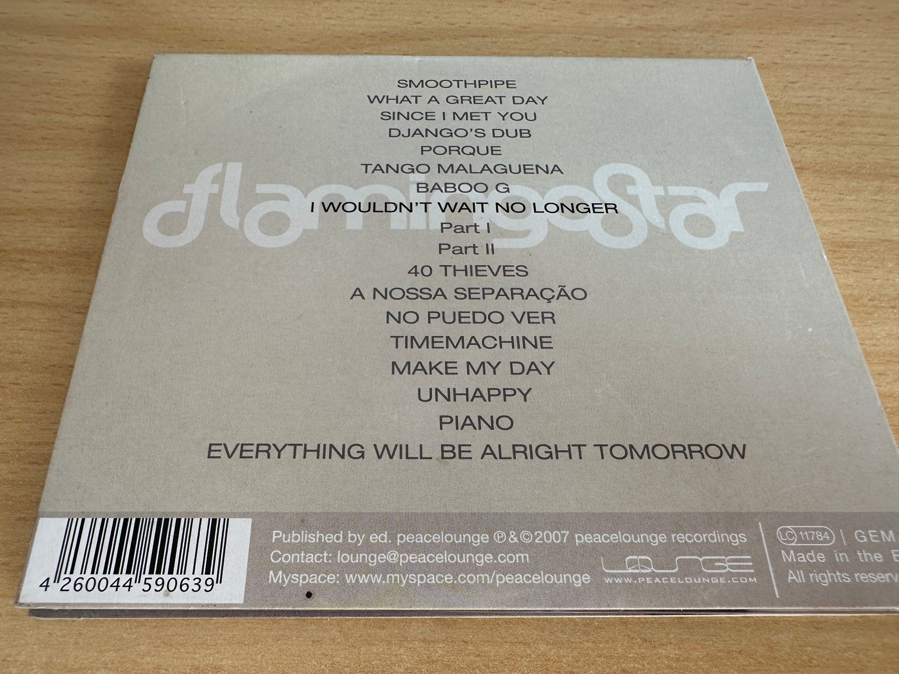 CD: Flamingo Star – I Wouldn't Wait No Longer – Usato da Rikon im Tösstal venduto da Alpenmutz 1