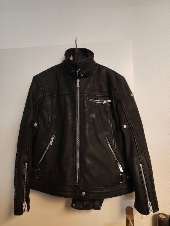 Motorrad Jacke Leder Grösse XXL