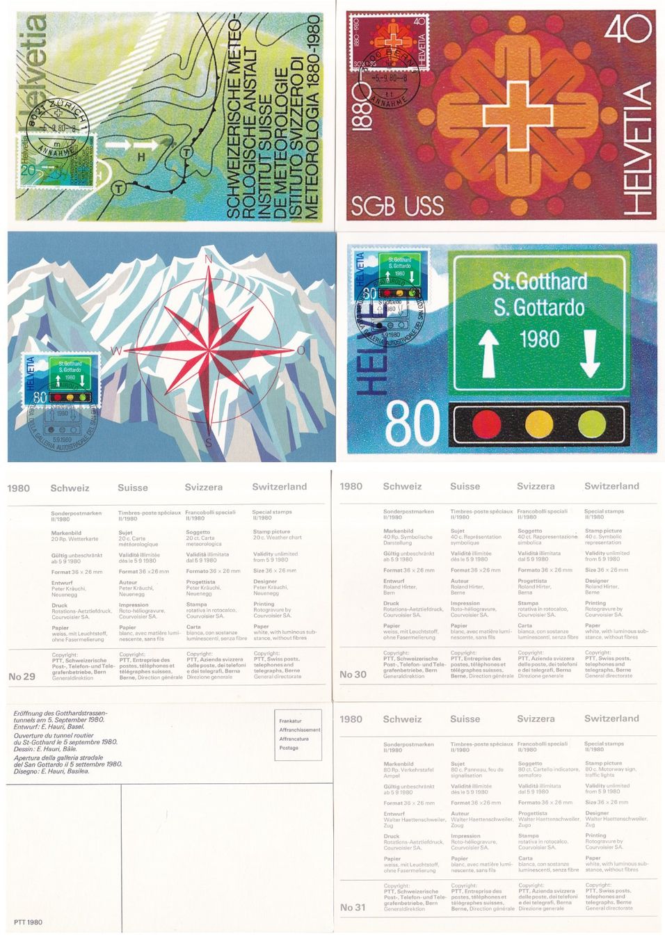 Tous les timbres: 40 Stk. CH Maximumkarten ab 1965 – D'occasion à Münchwilen AG par Nesar 9