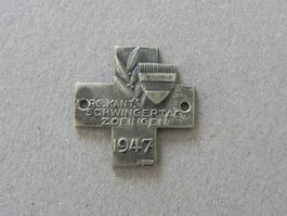 Abzeichen Brosche Kt. Schwingfest Schwingen Zofingen AG 1947