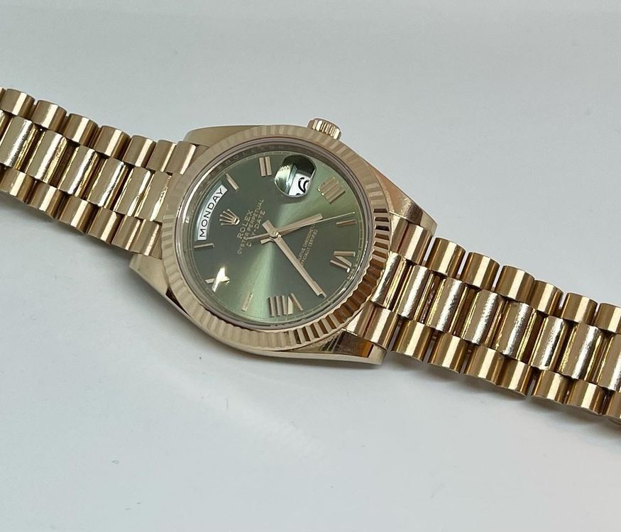 Rolex Orologi: Rolex Daydate Green Dial Everose 228235 – Nuovo (secondo la descrizione) da Lugano venduto da Superstudiolugano 6