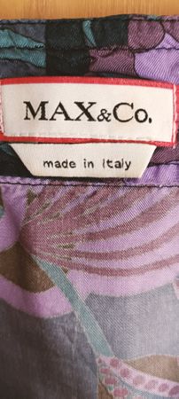 Maglietta MAX&Co. fantasia viola blu taglia m made in Italy