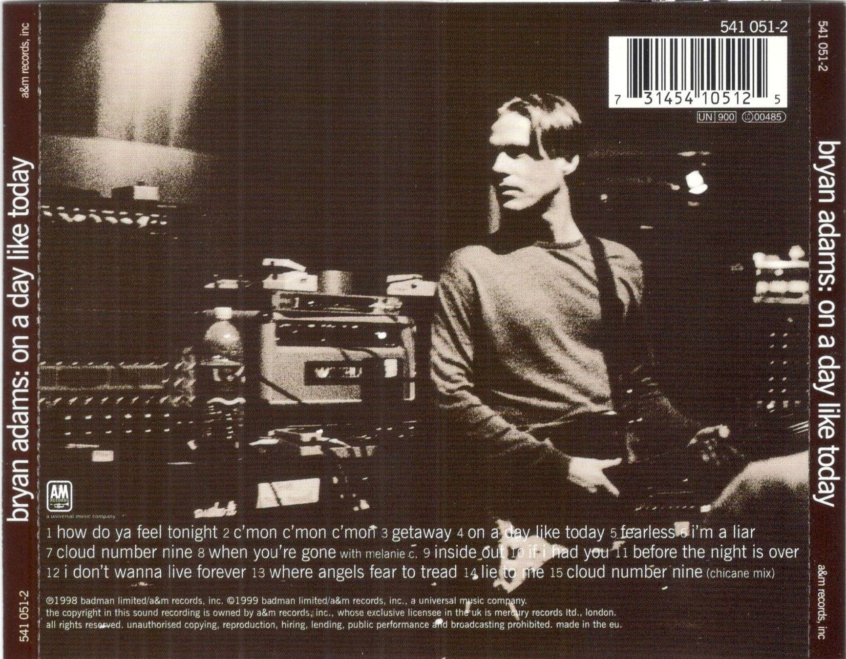 CD: Bryan Adams CD On A Day Like Today – Usato da St. Margarethen TG venduto da ursk10 1