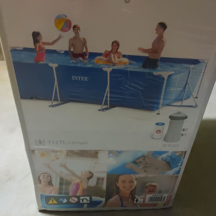 Intex Schwimmbad: Neuer Intex Pool 4.5x2.2x0.84 mit Filter – Neu und originalverpackt aus Wattwil von saharamaus