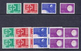 1963  Viererblocksatz + Einzelsatz Werbemarken ** Postfrisch