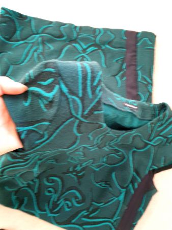 LUISA CERANO KLEID DRESS S 36 GRÜN , TOP ZU JACKE MANTEL HUT