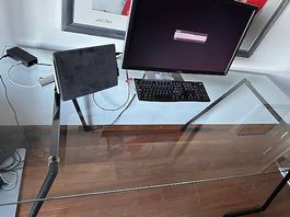 Glastisch (Bürotisch)