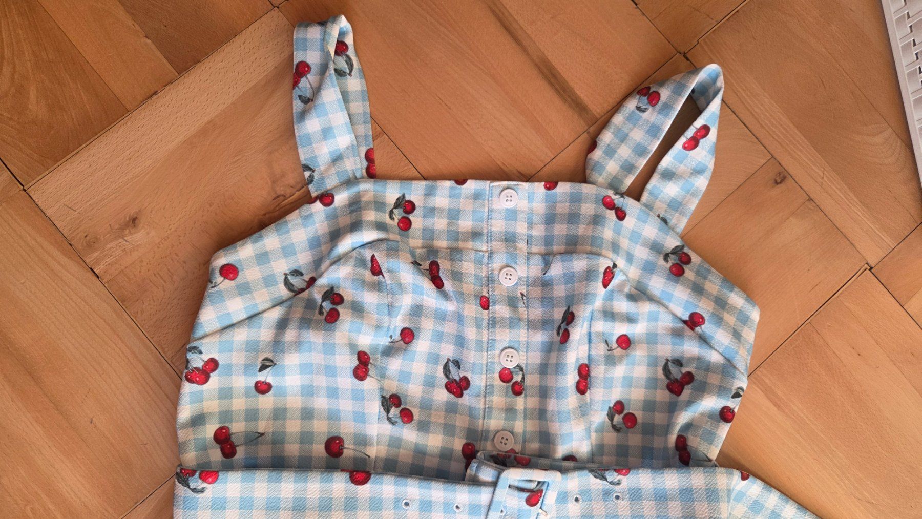 Robes: Rockabilly Kleid Karo Kirsche Retro Style XL – D'occasion à Weggis par Leeclipse 3