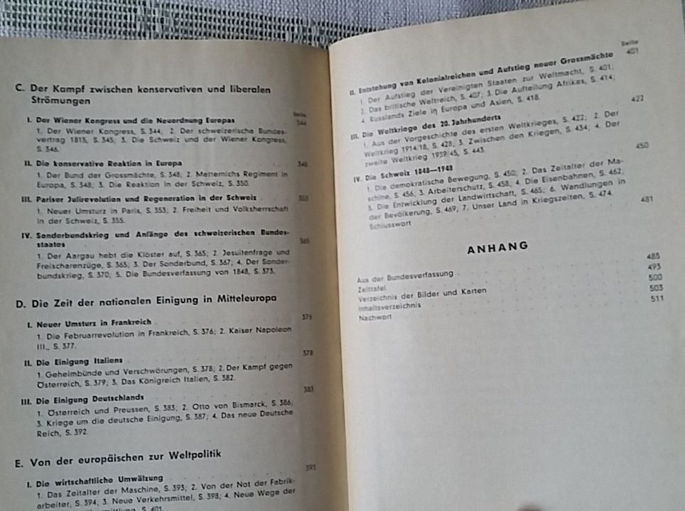 Libri: Welt- & Schweizergeschichte, 1.Aufl.1951 – Usato da Zollikerberg venduto da Dogon 5