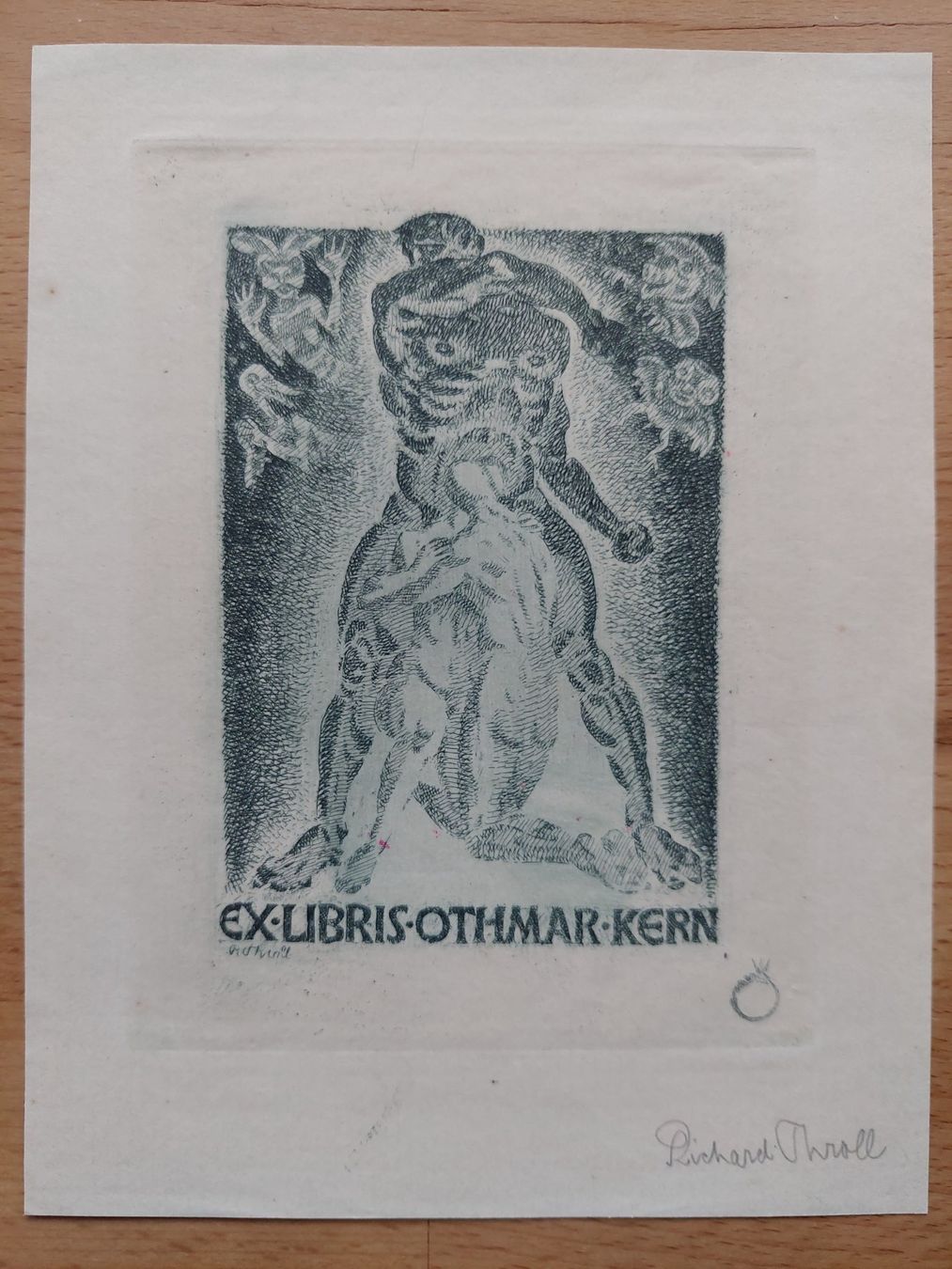 Tableaux: Exlibris Richard Throll - Original Radierung signiert – D'occasion à Obfelden par Exlibris-Art